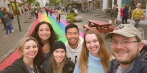 a group of glo explore students in iceland